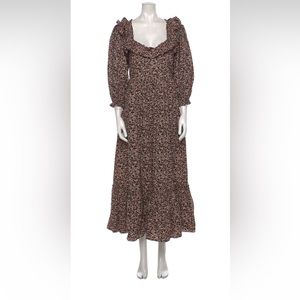 Doen Black and Pink Floral dress